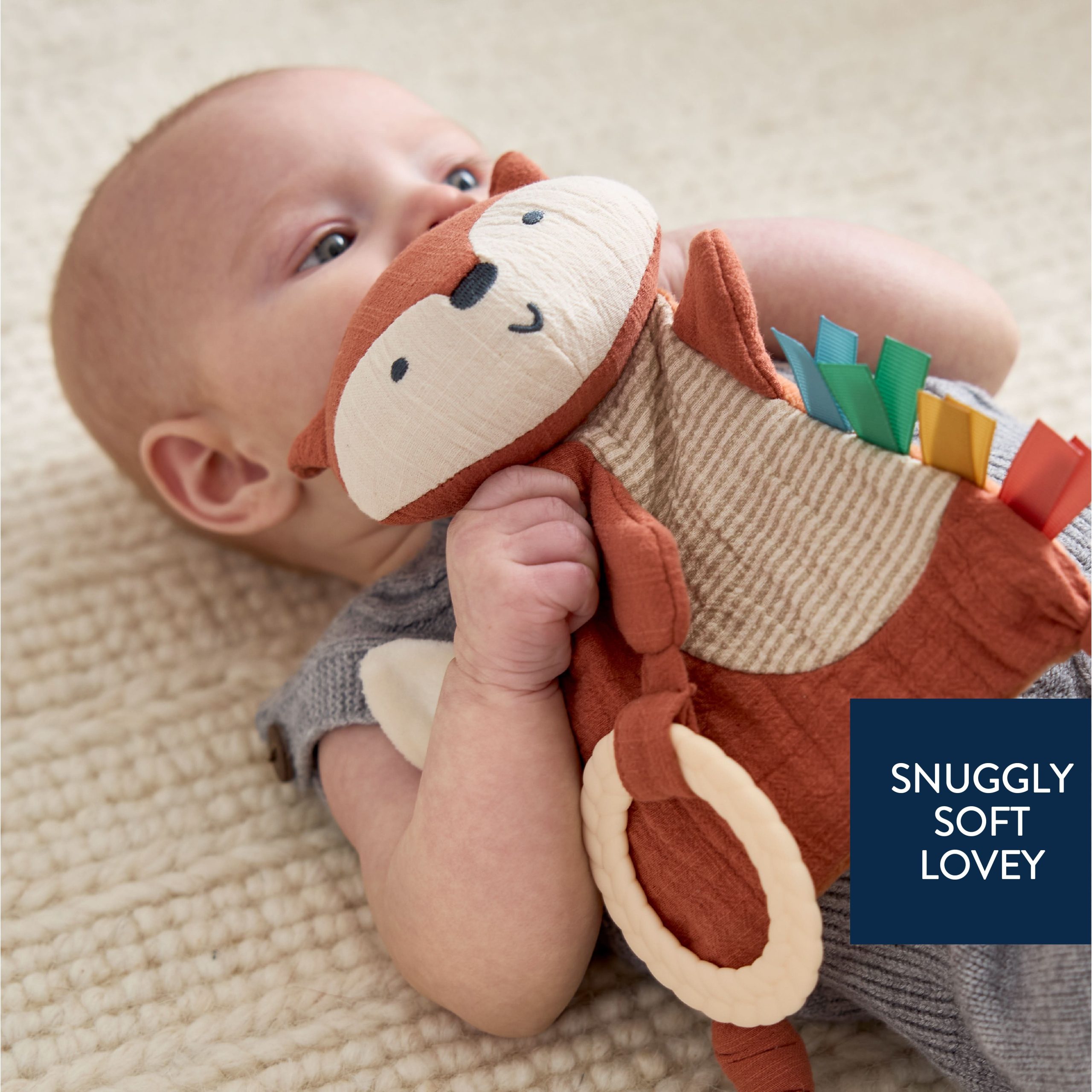 Bitzy CrinkleTM Sensory Crinkle Pal Fox - Image 3