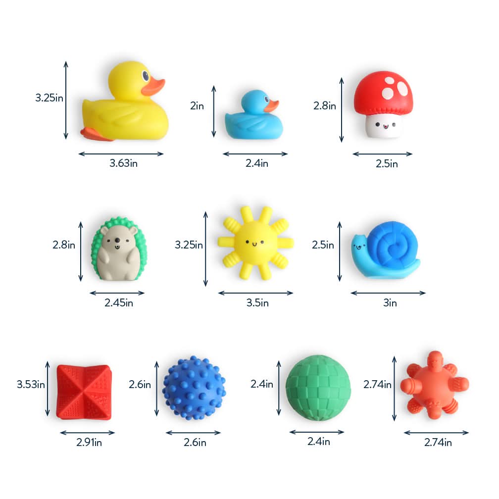 Itzy Splash Gift SetTM 10-Piece Bath Toys - Image 5