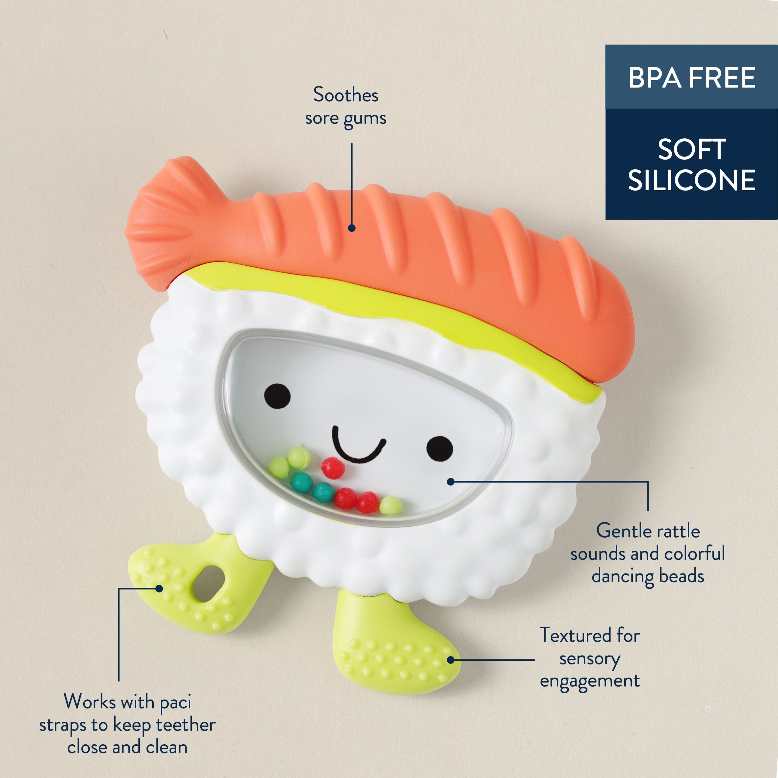 Bitzy Shake PlusTM Rattle & Teether - Image 12