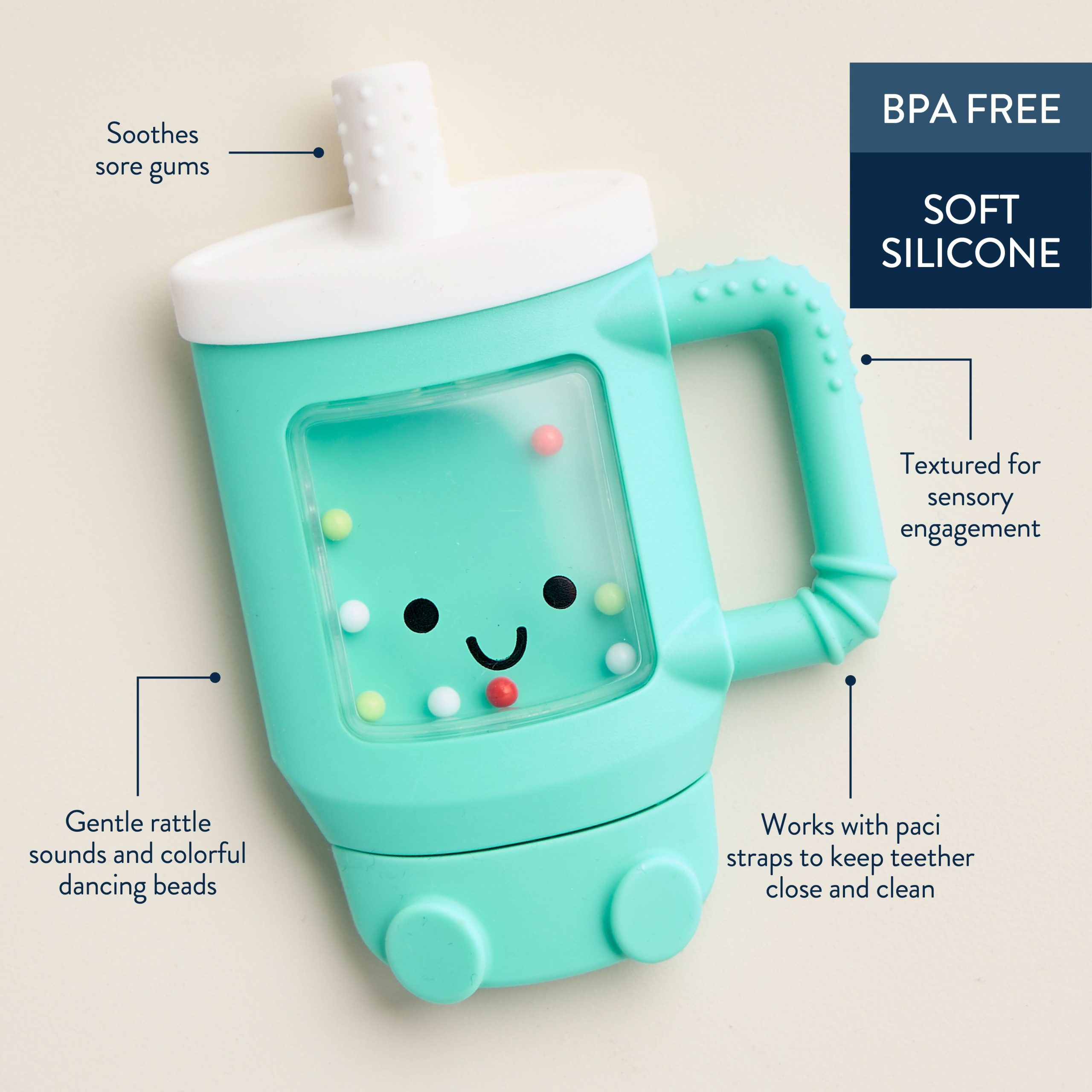 Bitzy Shake PlusTM Rattle & Teether - Image 17