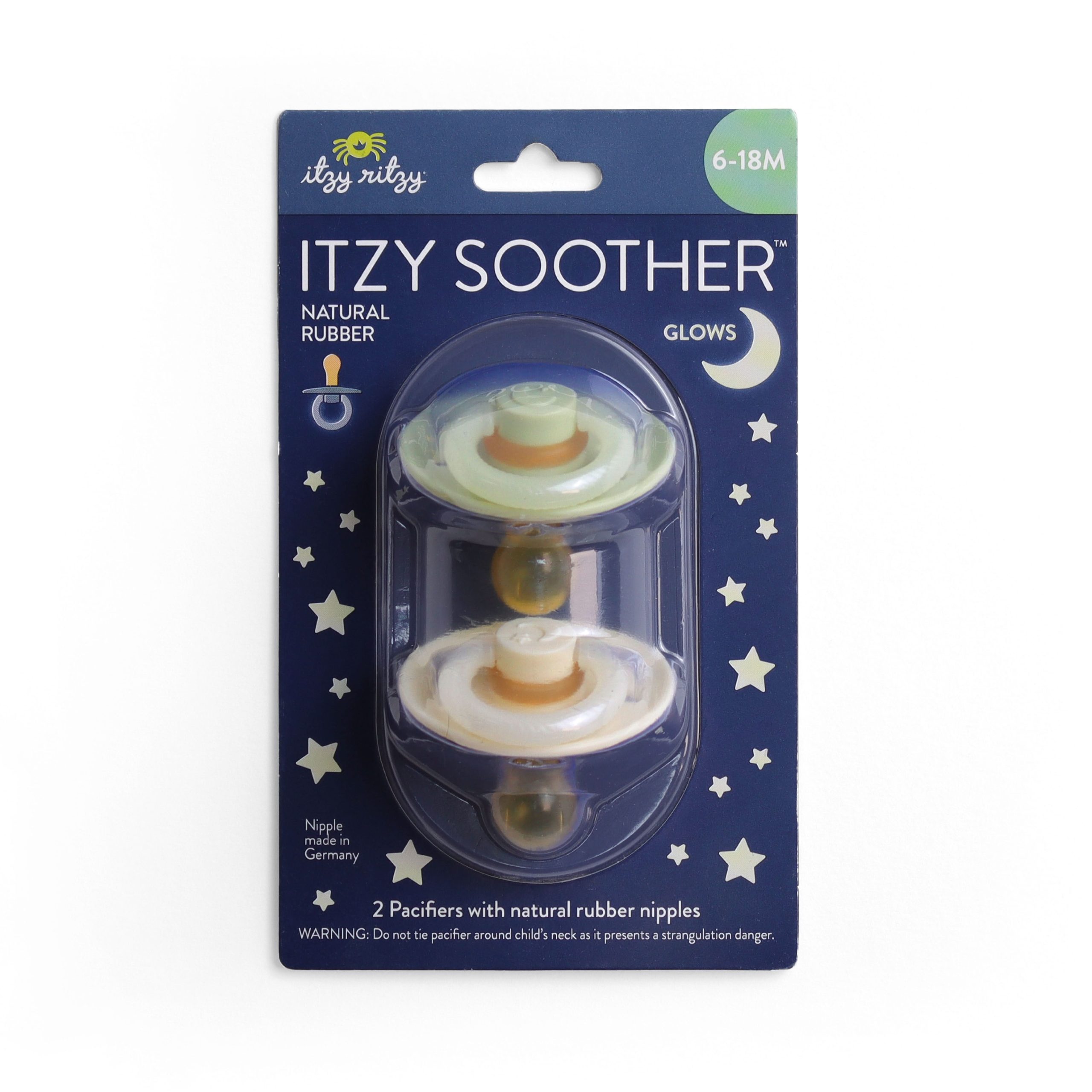 Itzy SootherTM Glow in the Dark Natural Rubber Pacifier – 6-18M - Image 8