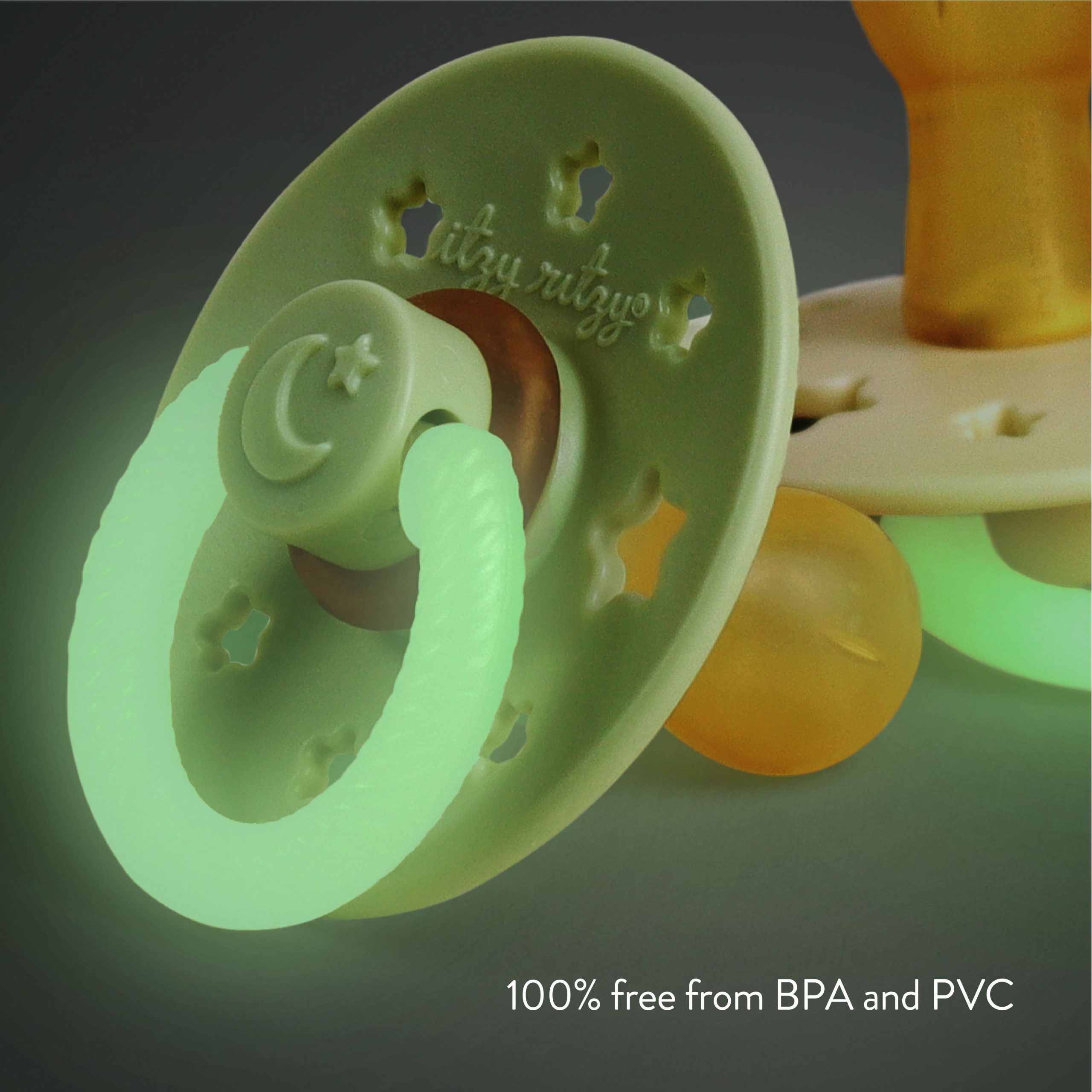 Itzy SootherTM Glow in the Dark Natural Rubber Pacifier – 6-18M - Image 5