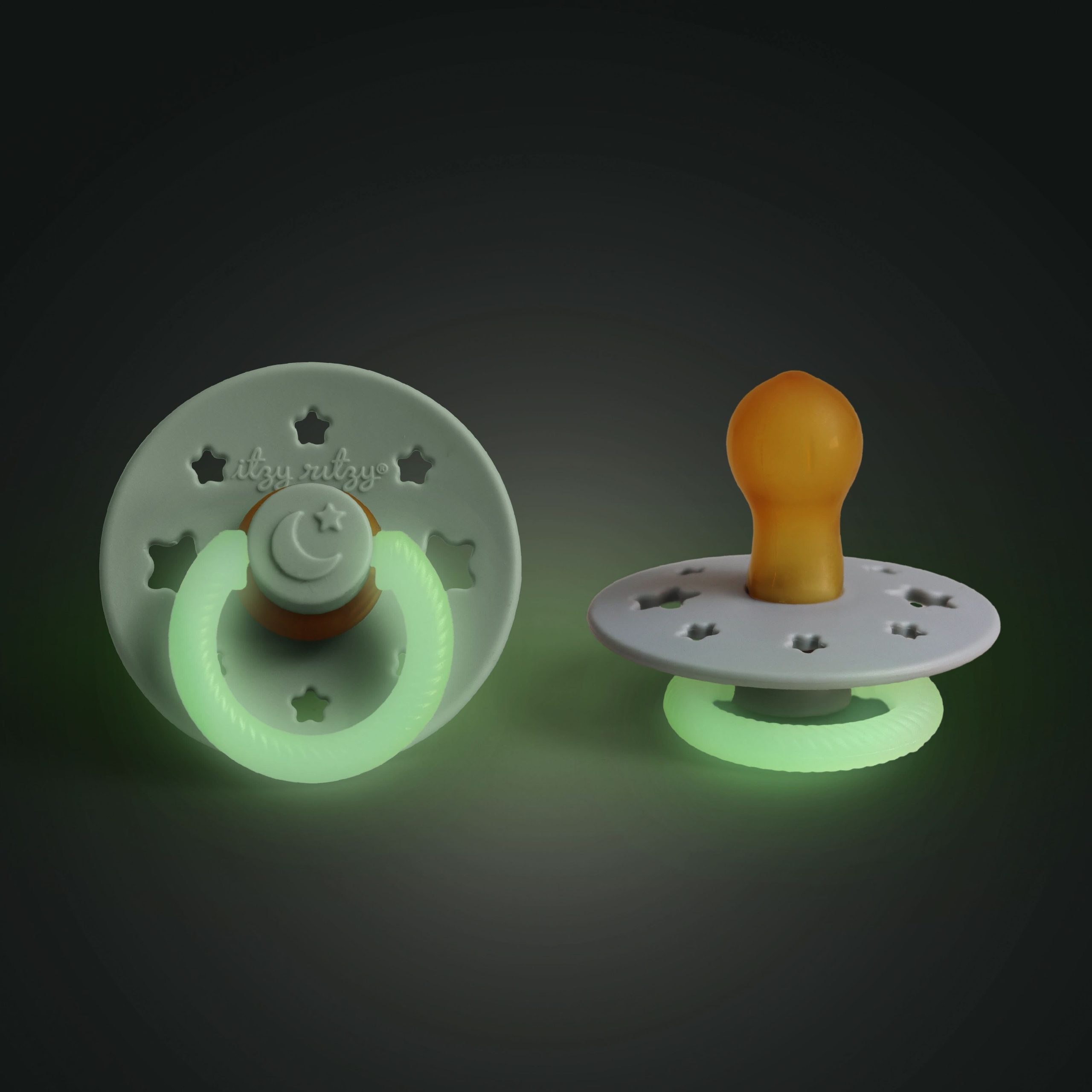 Itzy SootherTM Glow in the Dark Natural Rubber Pacifier – 0-6M - Image 6