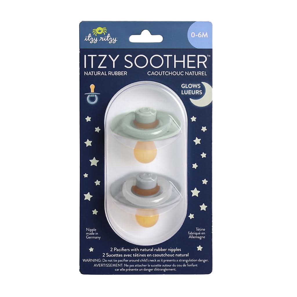 Itzy SootherTM Glow in the Dark Natural Rubber Pacifier – 0-6M - Image 9