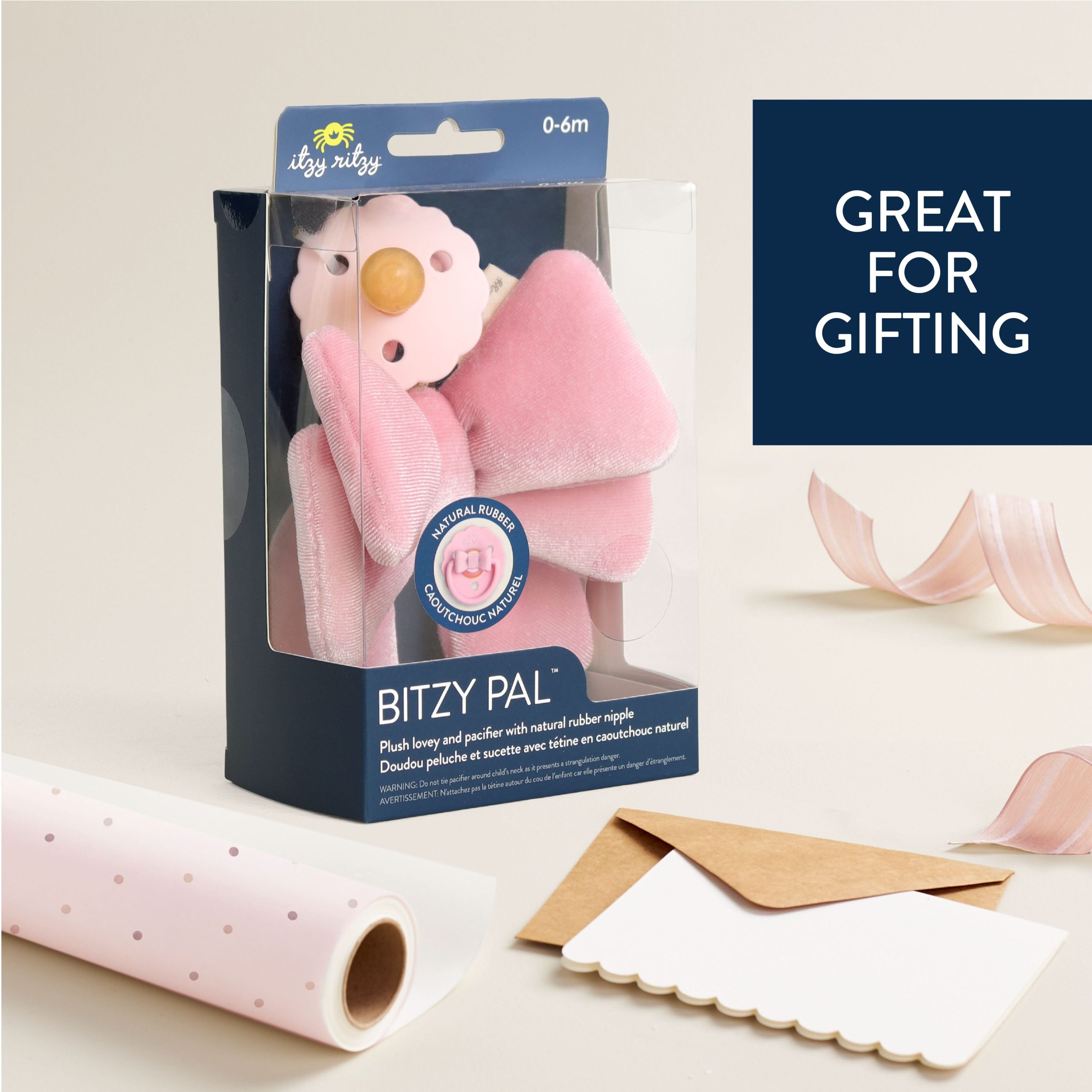 Bitzy PalTM Natural Rubber Pacifier & Lovey - Image 6