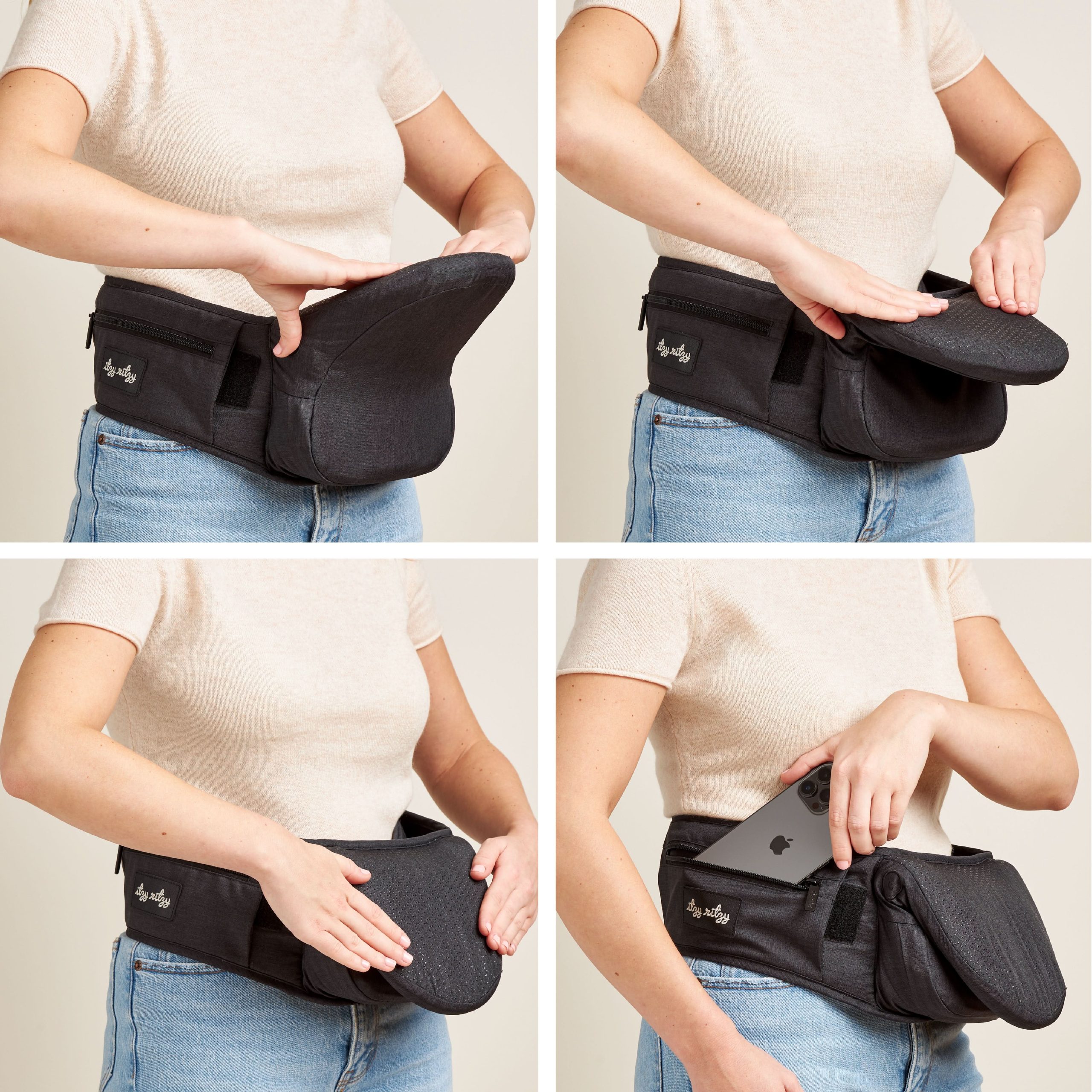 Itzy Hold & FoldTM Hip Seat Baby Carrier - Image 10