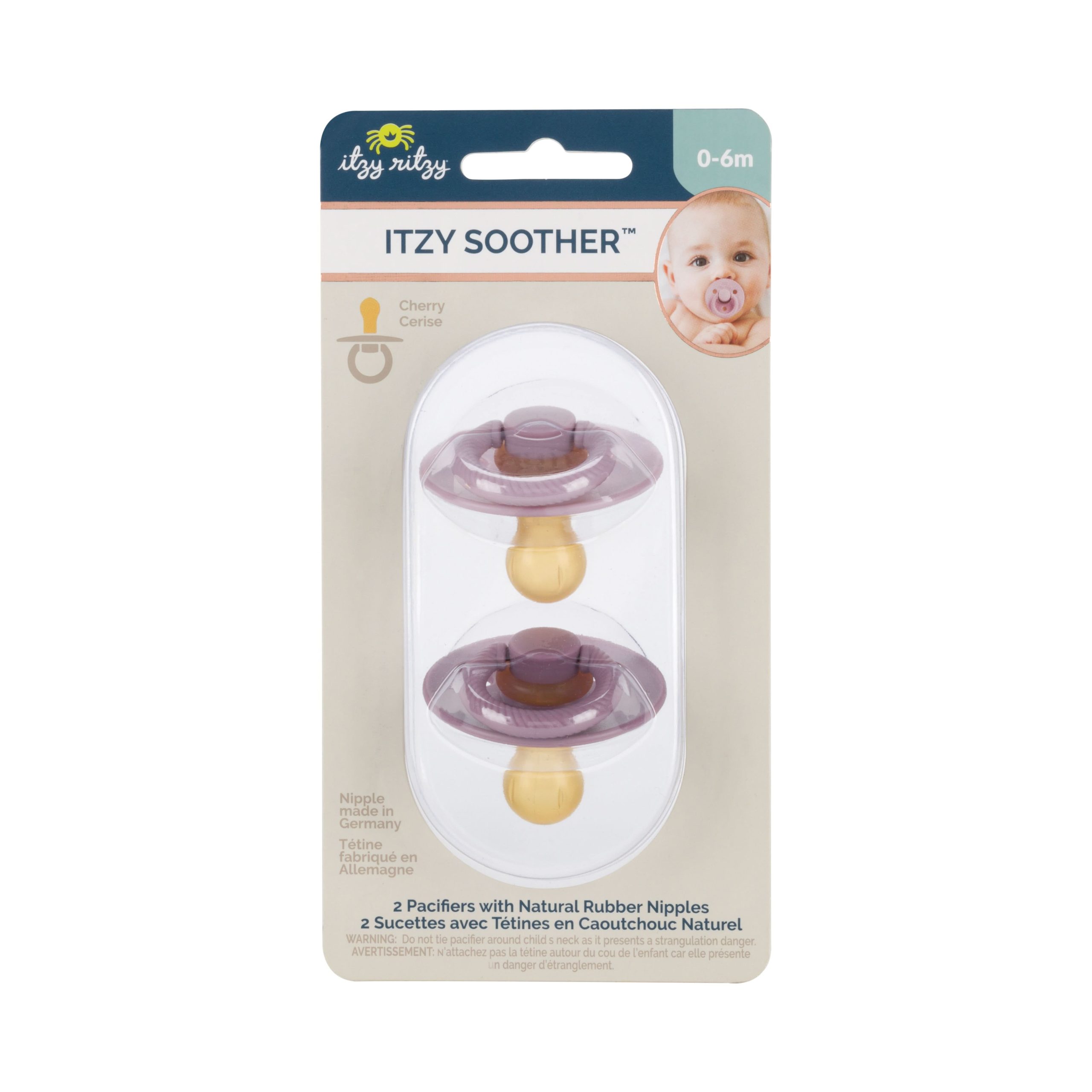 Itzy SootherTM Natural Rubber Pacifier – 0-6M - Image 27