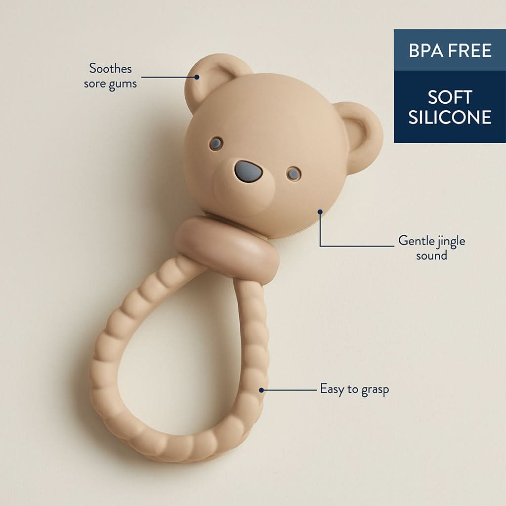 Shake & SmileTM Silicone Rattle Teether - Image 10