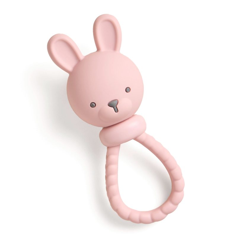 Shake & SmileTM Silicone Rattle Teether
