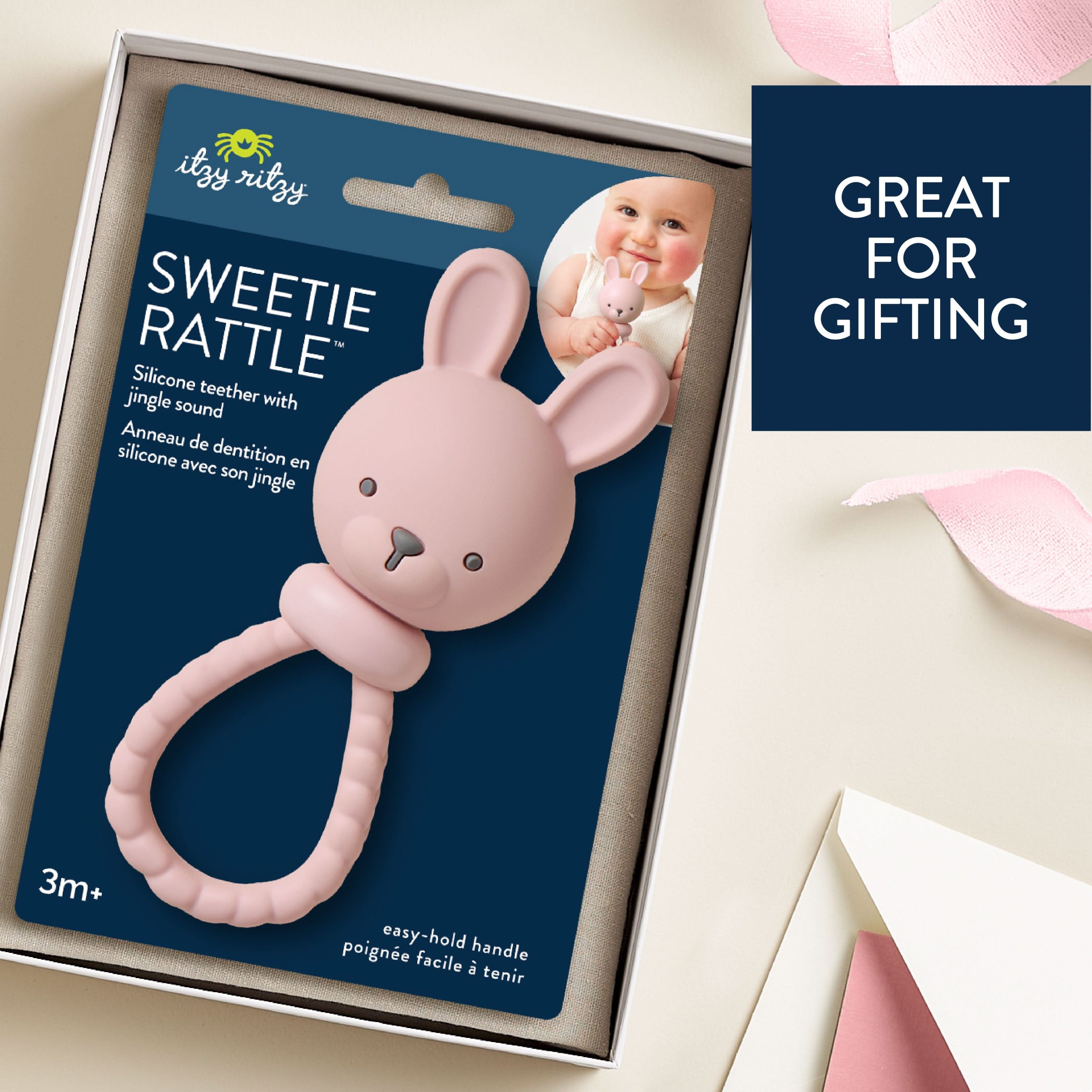 Shake & SmileTM Silicone Rattle Teether - Image 8