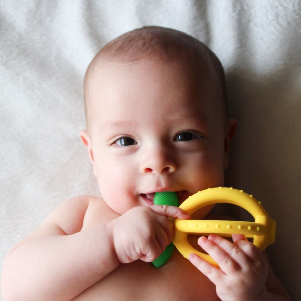 Bitzy BiterTM Teething Ball & Training Toothbrush - Image 8